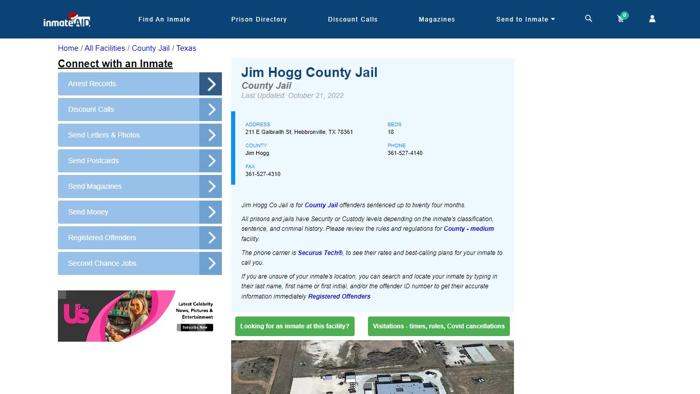 Jim Hogg County Jail - Inmate Locator - Hebbronville, TX